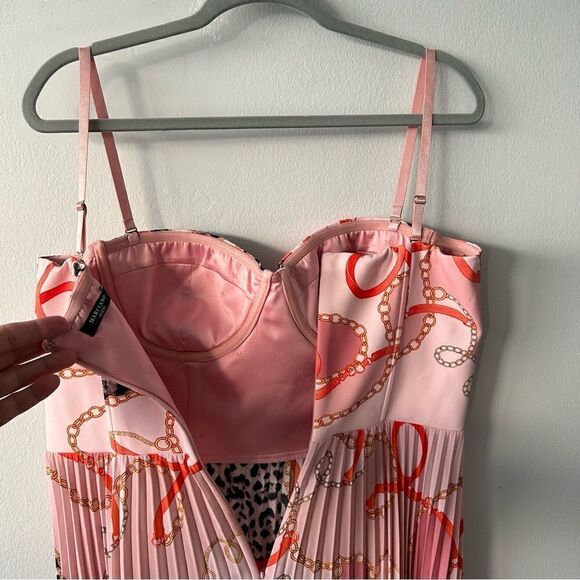 MARCIANO Guess Pleated midi dress with print - Picture 5 of 12